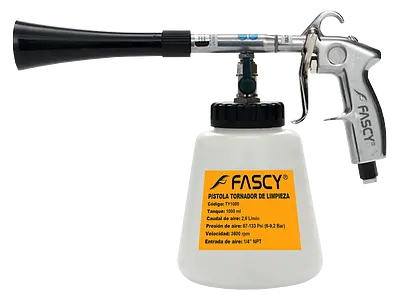 PISTOLA TORNADOR DE LIMPIEZA FASCY TY1000 1000ML 3600RPM