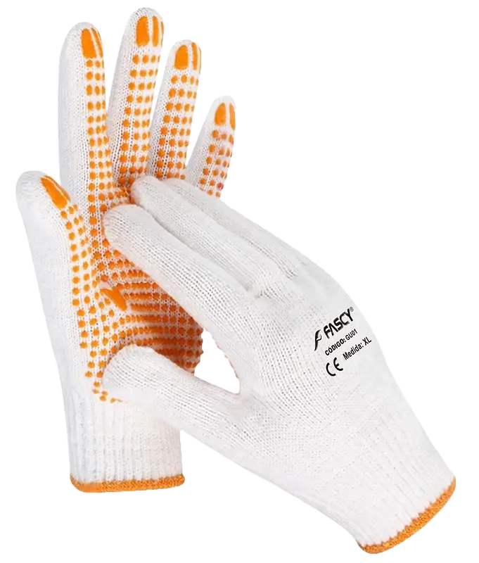 GUANTE FASCY GU01 HILO CON PUNTOS PVC