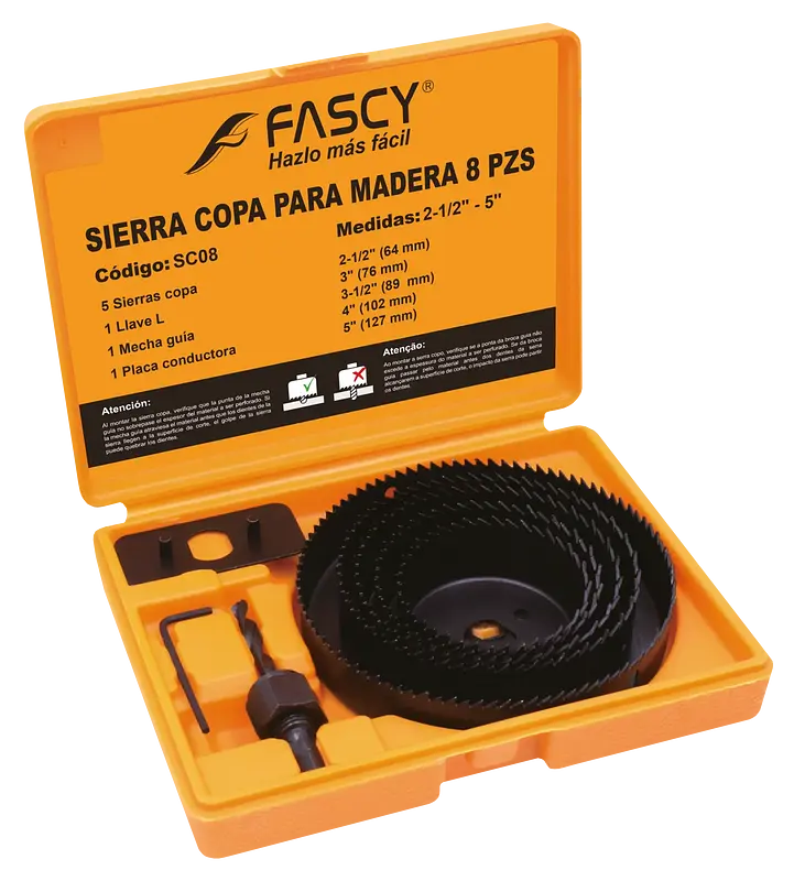 SIERRA COPA MADERA KIT 5PZ