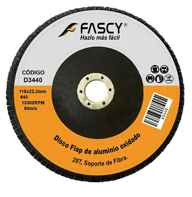 DISCO FLAP ALUMINIO OXIDADO