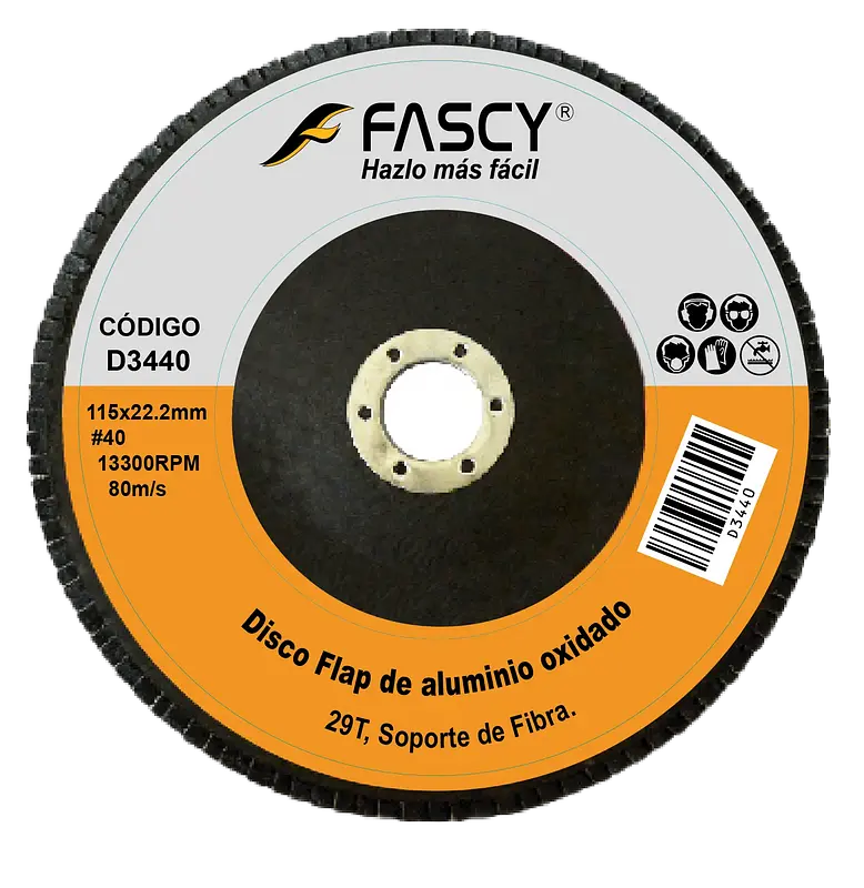 DISCO FLAP ALUMINIO OXIDADO