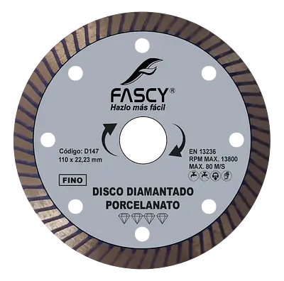 DISCO DIAMANTADO PORCELANATO FINO