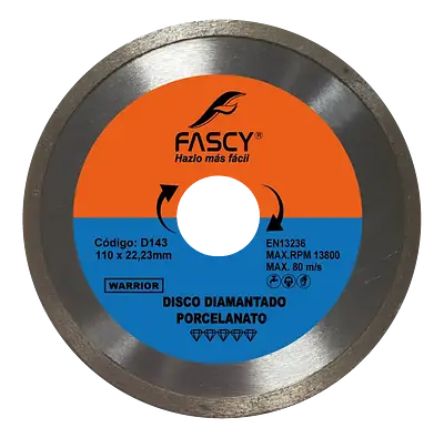 DISCO DIAMANTADO PORCELANATO WARRIOR
