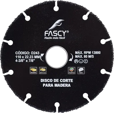 DISCO CORTE PARA MADERA