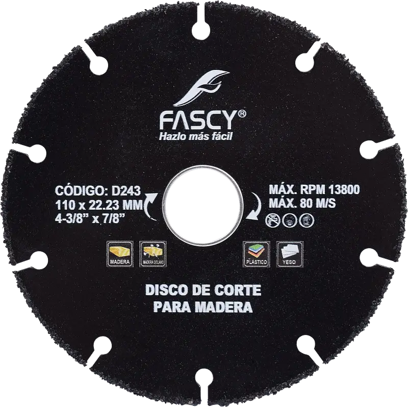 DISCO CORTE PARA MADERA