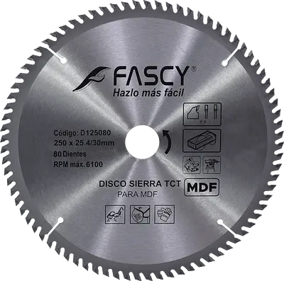 DISCO SIERRA TCT MDF 250MM