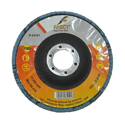DISCO FLAP ZIRCONIA 115MM