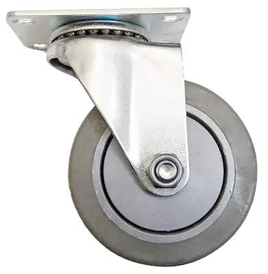 RUEDA GRIS BASE GIRATORIA